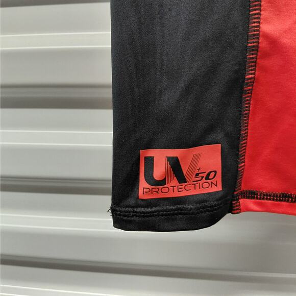 Sea Doo Mens Rashguard Performance Shirt Size Small Red Short Sleeve Outdoor - Picture 4 of 8